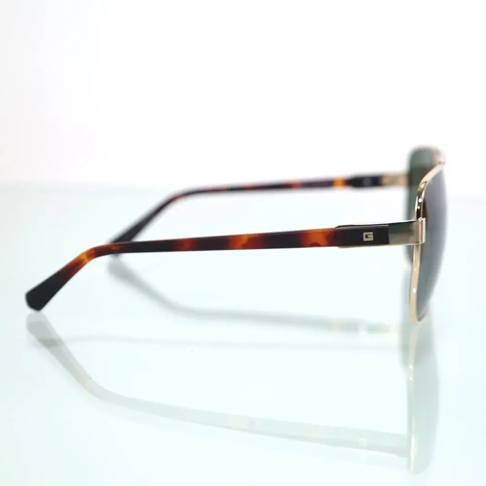 GUESS Metal Pilot Aviator Sunglasses – Gold / Green – NWT